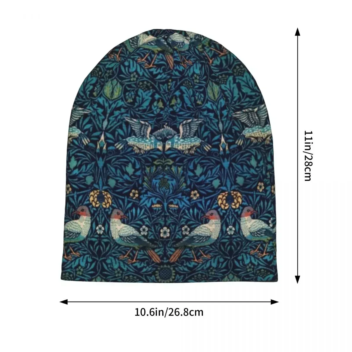 William Morris Skullies Beanies Hats Warm Autumn Winter Outdoor Cap Knitted Bonnet Caps for Unisex Adult