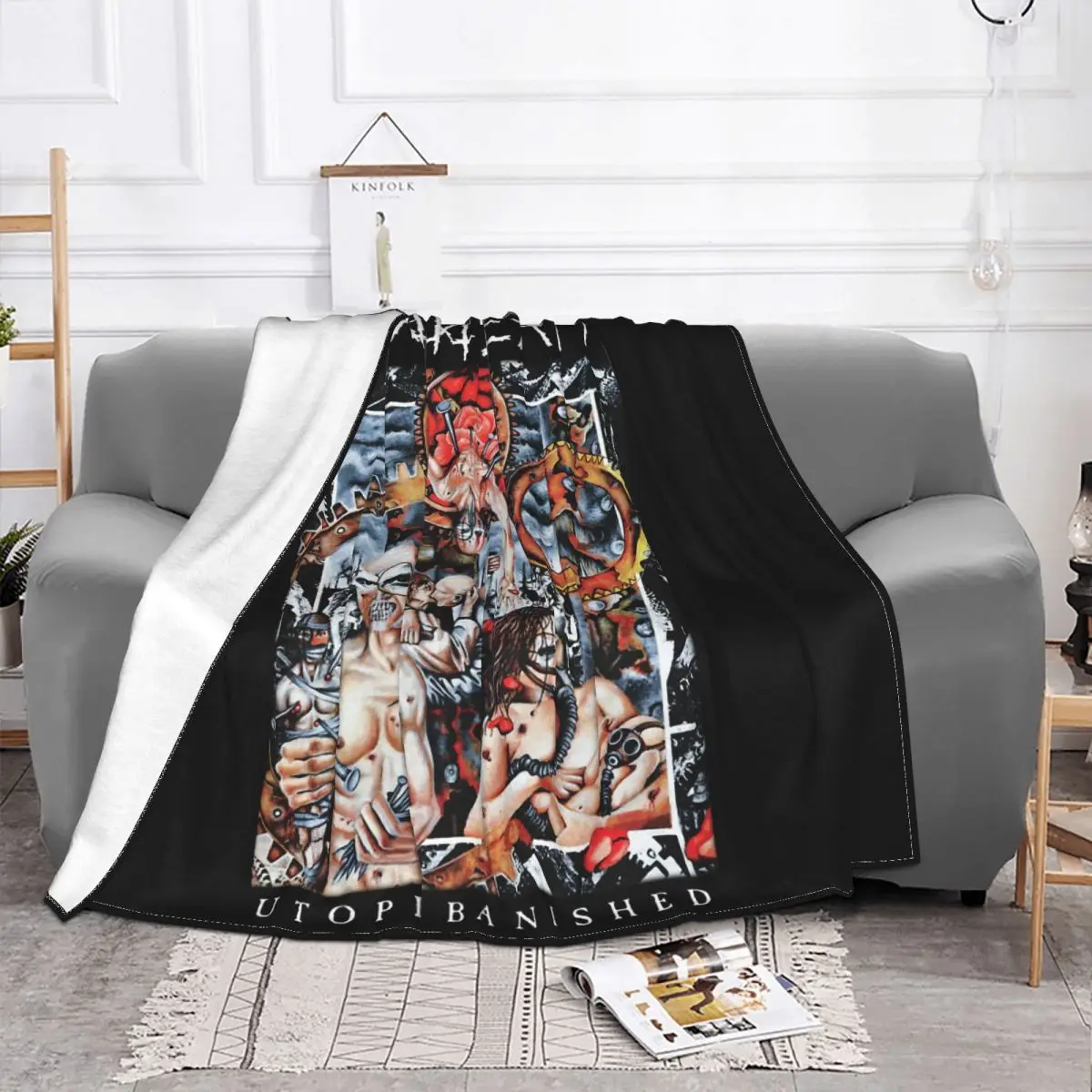 Napalm Deaths Band Blanket Fleece Flannel All Season Ultra-Soft Utopia Banished Throw Blankets For bed Plush Thin Quilt