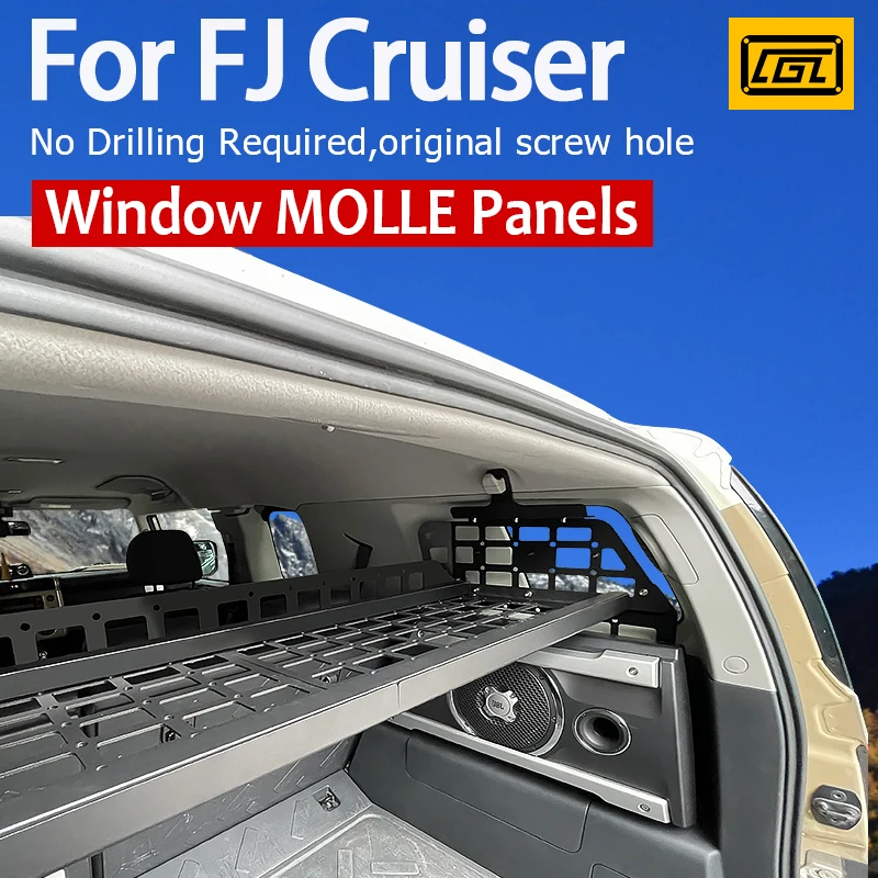 Per Toyota FJ Cruiser 2006 - 2018 2017 2016 2015 accessori pannello di stoccaggio auto posteriore tronco detriti rack car-Styling