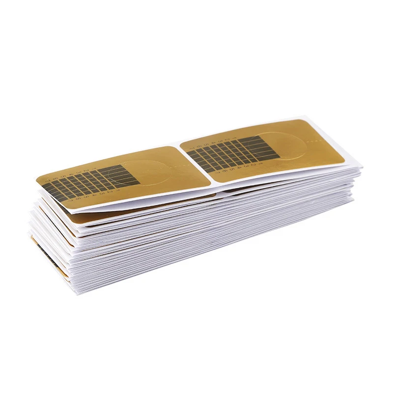 1 paquet de rappel de forme de manucure française, Extension de Gel Uv acrylique, forme bouclée, autocollant de Gel de construction, manucure artistique