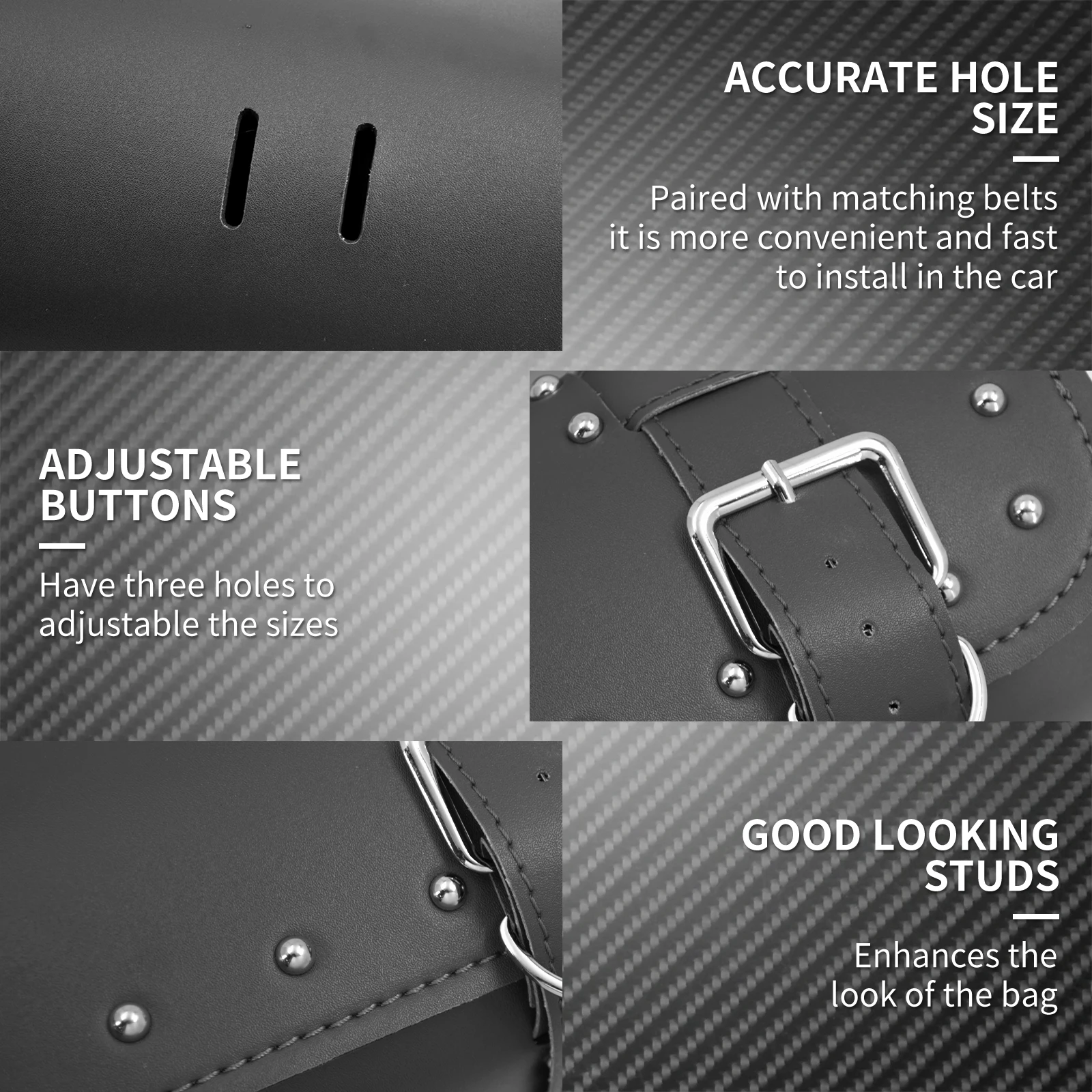 Borse per attrezzi forcella moto Custodia da viaggio in pelle PU Borsa per bagagli anteriore universale per Harley Sportster Touring Softail Dyna