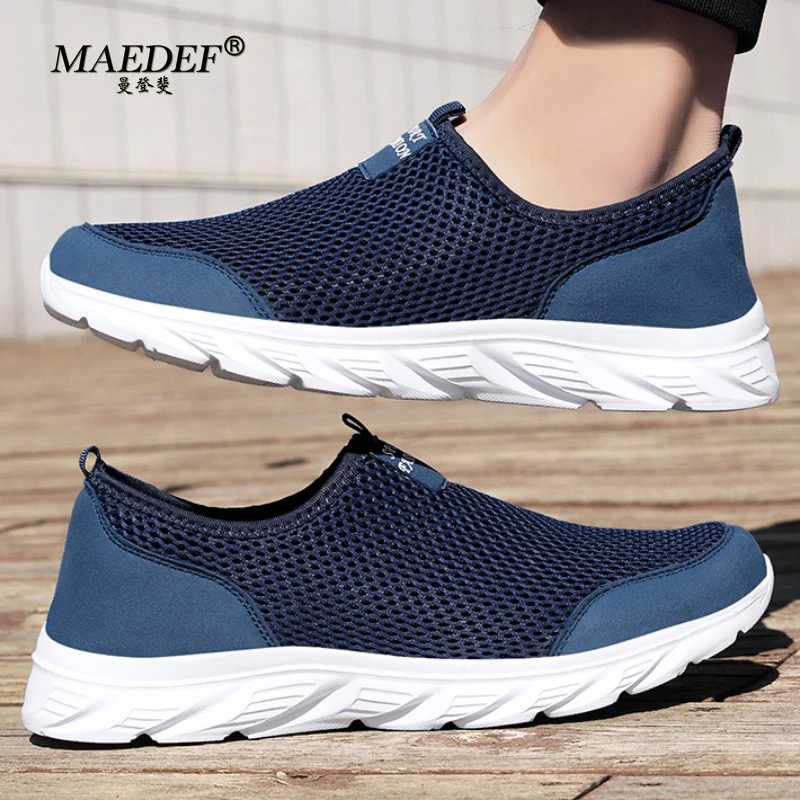 MAEDEF Men Casual Sport Shoes Summer Outdoor Non Slip Sneakers High Quality Mans Tenies Breathable Footwear Hot Sale Lazy Shoes