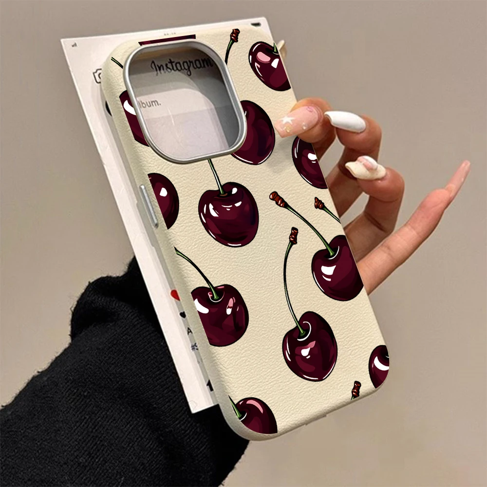 Kirschmuster-Handyhülle für Xiaomi Redmi Note 17 Pro Max Hüllen Redmi Mi 11 Lite 5G 14 15 14T 15T 13T Pro Leder Drop Coque – Detail 6