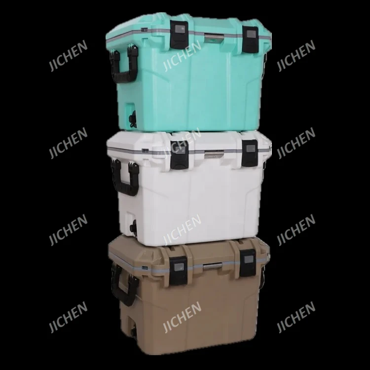 Coffre à glace refroidisseur de taille moyenne 30qt pour Camping en plein air, coffre à glace avec porte-gobelets