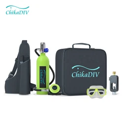 Chikadiv C400 Scuba Diving/Snorkel Tank Equipment Mini Scuba Diving Cylinder Bottle Snorkeling Set Oxygen Tank Dive Equipment