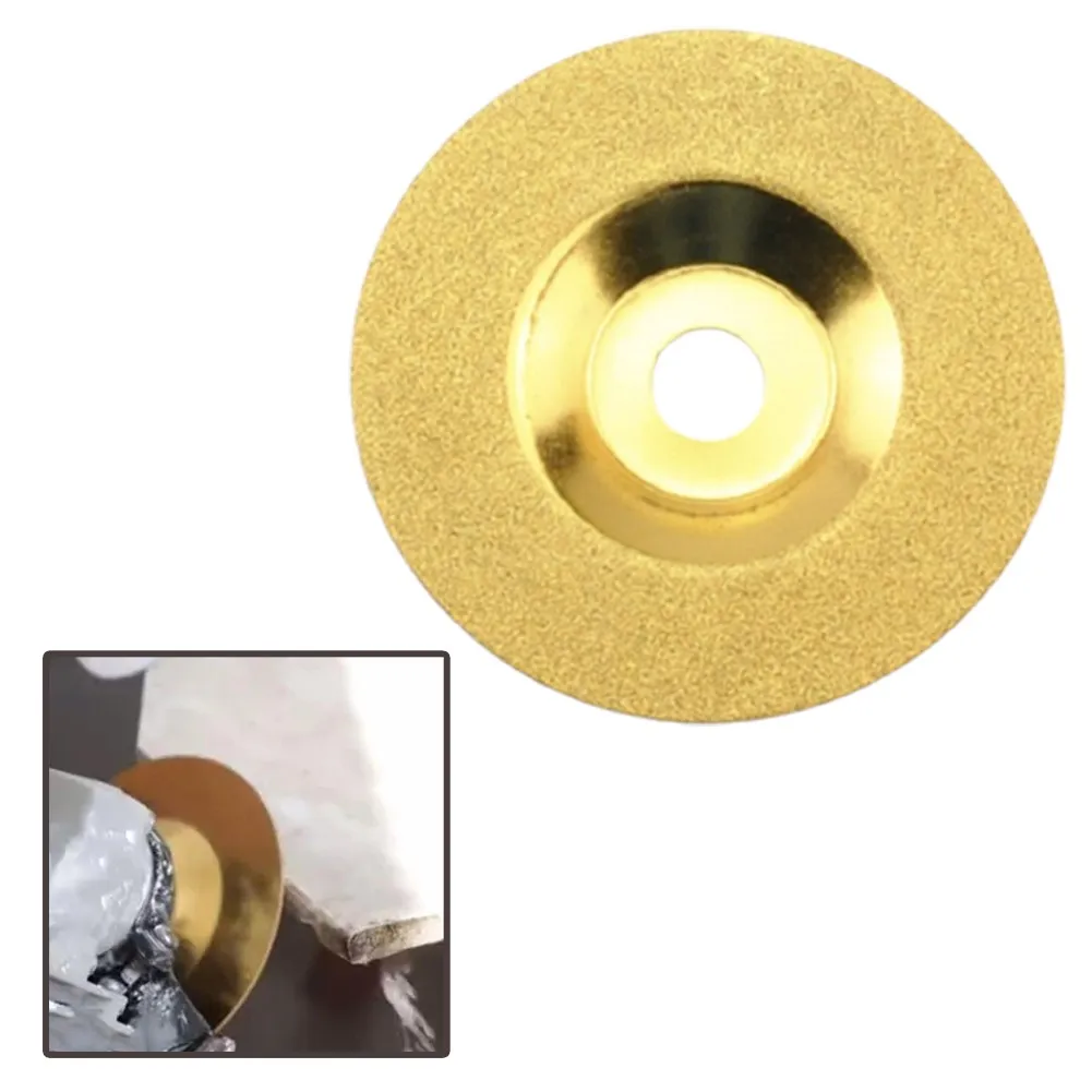 1pc 100mm Gold Diamond Circular Saw Blades Disc Glass Ceramic Cutting Wheel For Angle Grinder Grinding Poshing Power Tool Parts