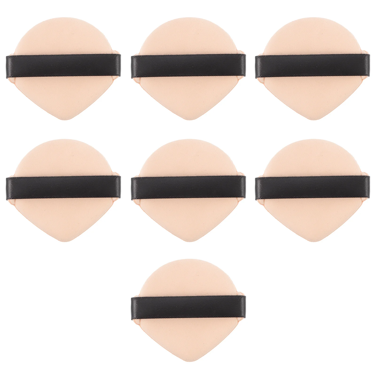 7Pcs Double-Sided Powder Quick Foundation Application Soft Makeup Sponges Loose Wet Dry Face Tools