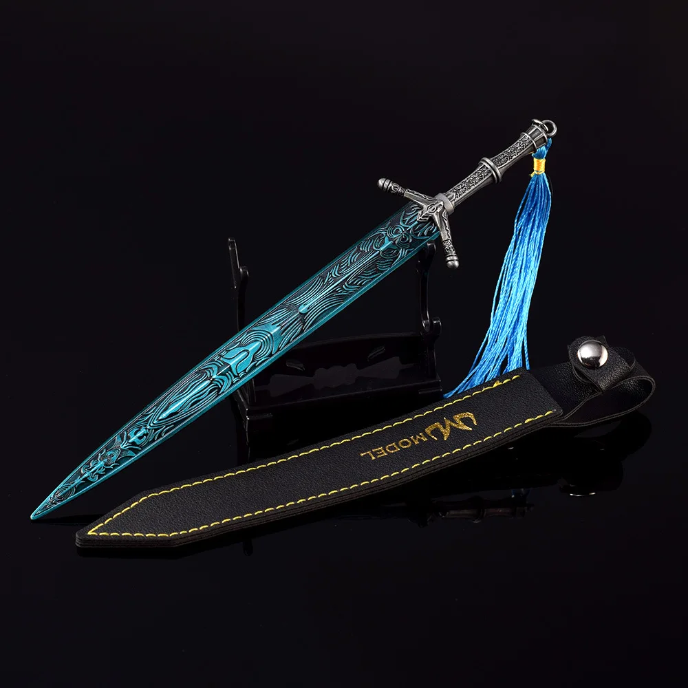 22Cm Spel Heilige Maanlicht Zwaard Ludwig Bloedgedragen Wapen Spel Randapparatuur Zwaarden Model Accessoire Ornament Geschenken Speelgoed Collecties