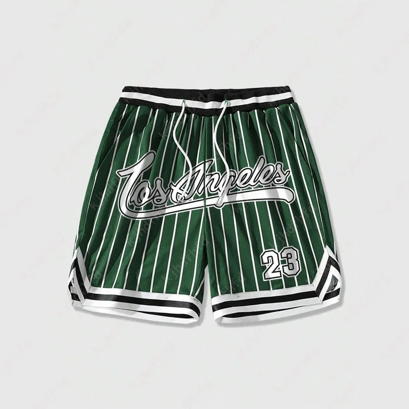 Los Angeles #23 Basketball Shorts Men's Loose Beach Shorts Quick Dry Shorts For Summer Women 3D Casual Oversized Sport Shorts