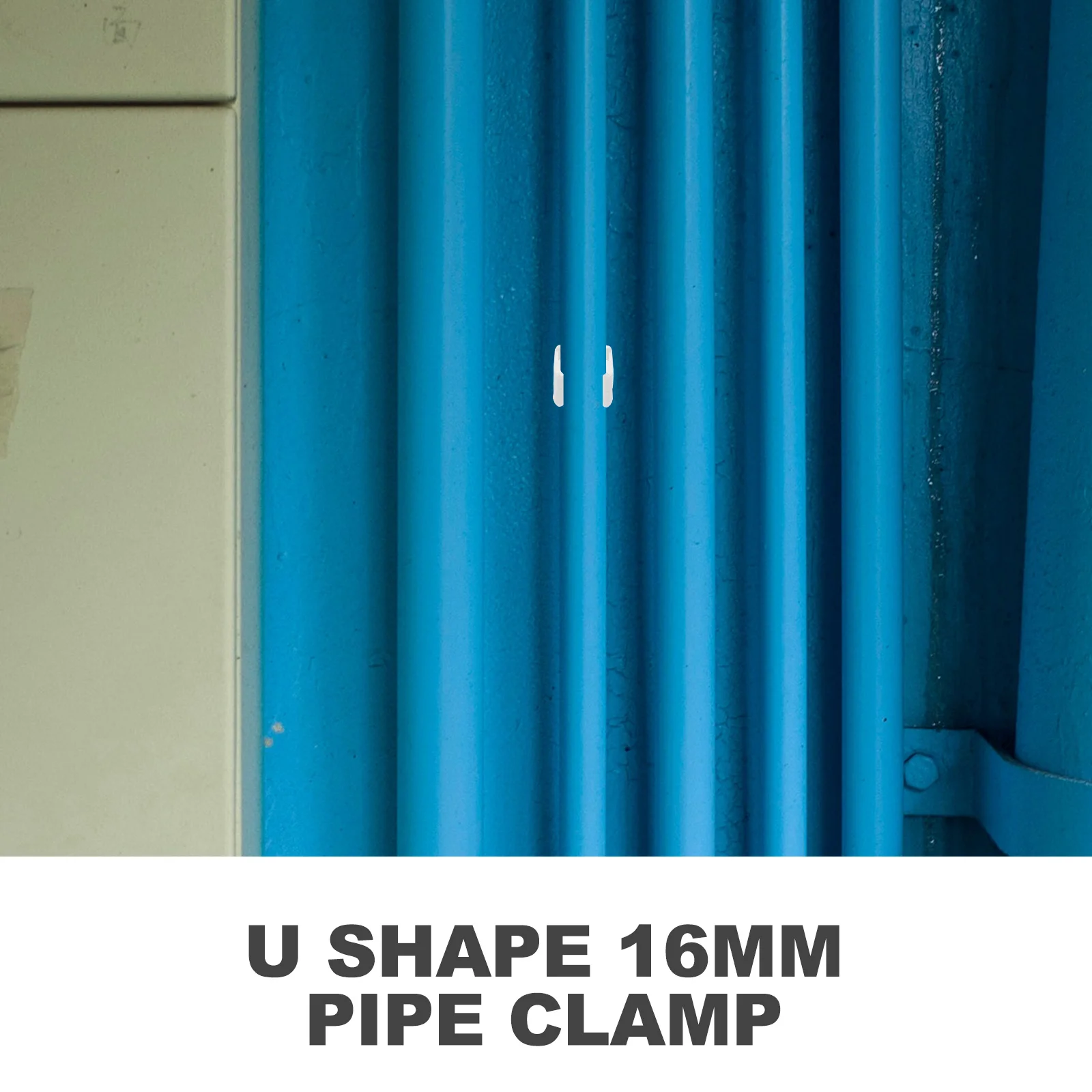 

50Pcs U Style Pipe Clamp PVC Coated Corrosion Resistant Support Fixed Clasp for Fuel Silicone Hose Thin Wall Tubing