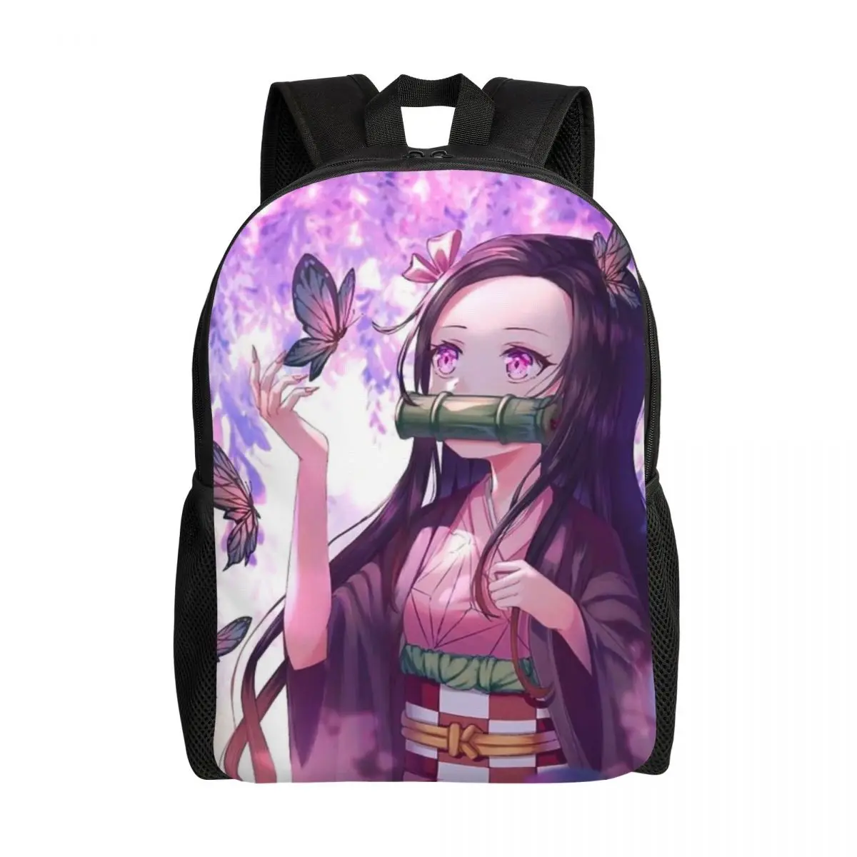 Customized Kimetsu No Yaiba Nezuko Travel Backpack School Laptop Bookbag Demon Slayer Anime Manga College Student Daypack Bags