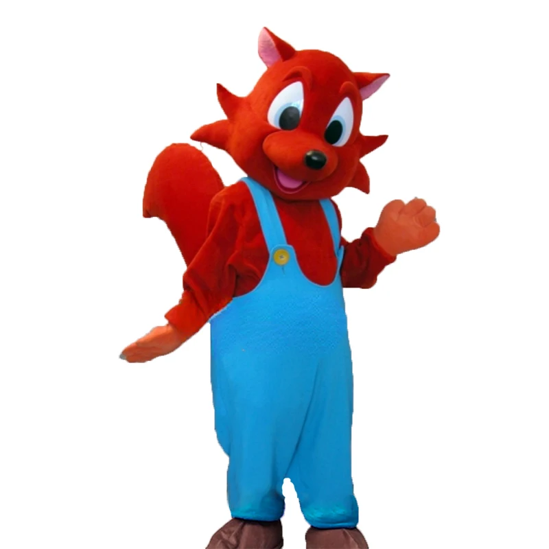 Cartoon Red Cat Mascot Costume Halloween Cosplay FursuitStreet Walking Cartoon Character Stuffed Animal Stuffed Celebration Suit