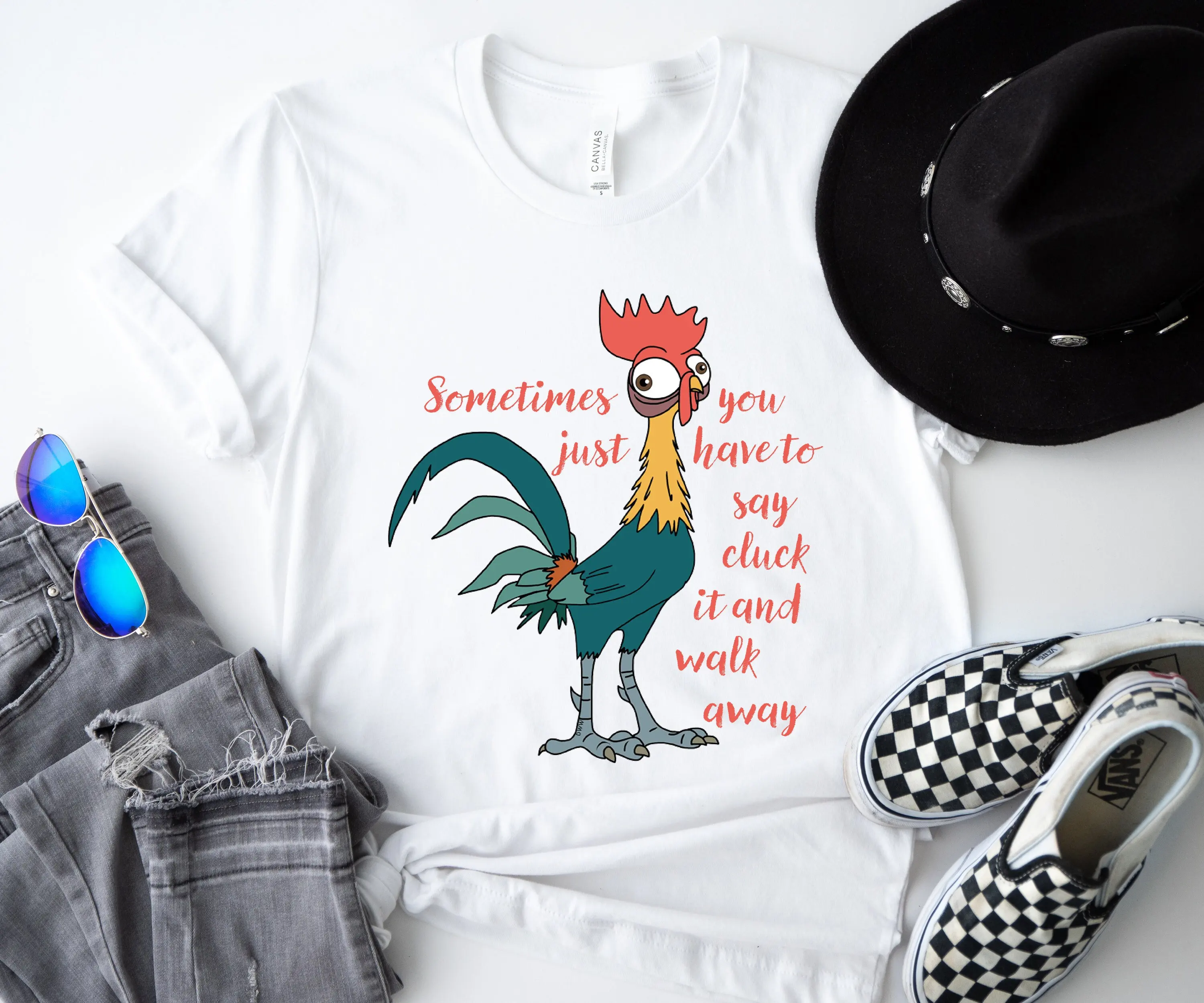 Sometimes You Just Have To Say Cluck It And Walk Away T Shirt Funny Quote Rooster Humor Chicken Sarcastic