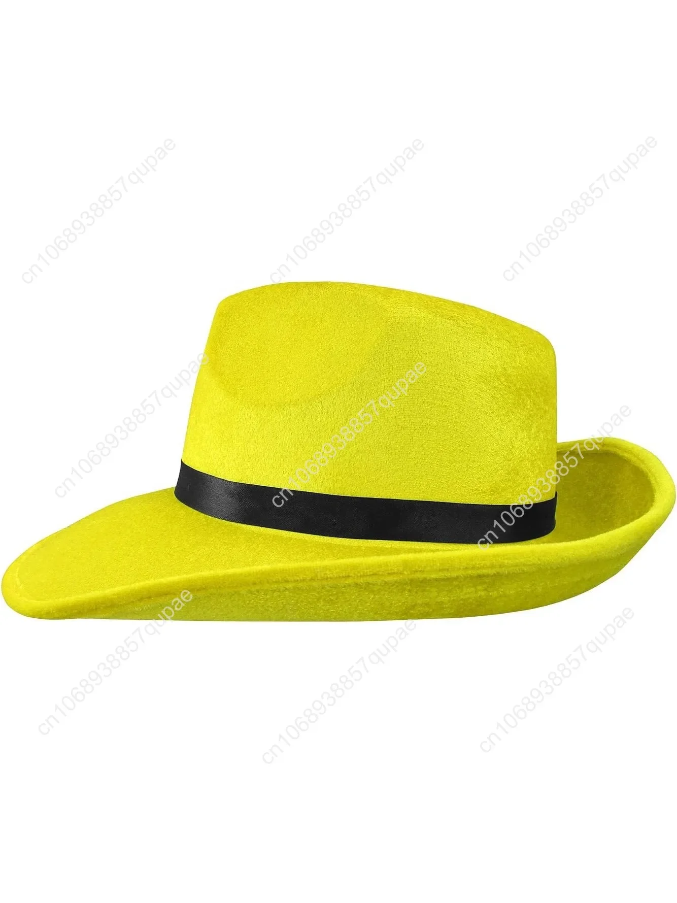 

Novelties Adult Bright Yellow Fedora Hat - Gangster Pimp Party Hats - Gatsby Halloween Costume Accessory, Yellow, One Size