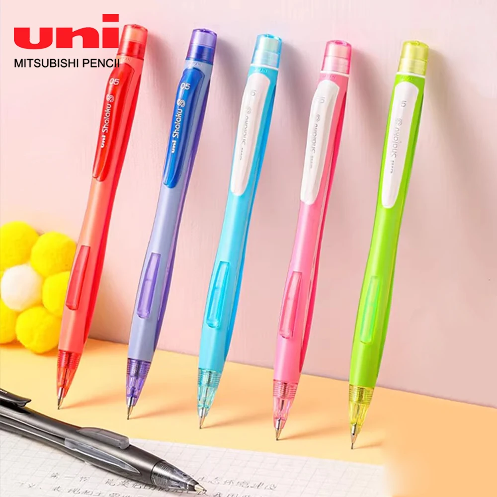 

Японский механический карандашный боковой пресс M5-228 со стержнем для письма, эскизов, рисования, нелегко сломать, школьные канцелярские принадлежности