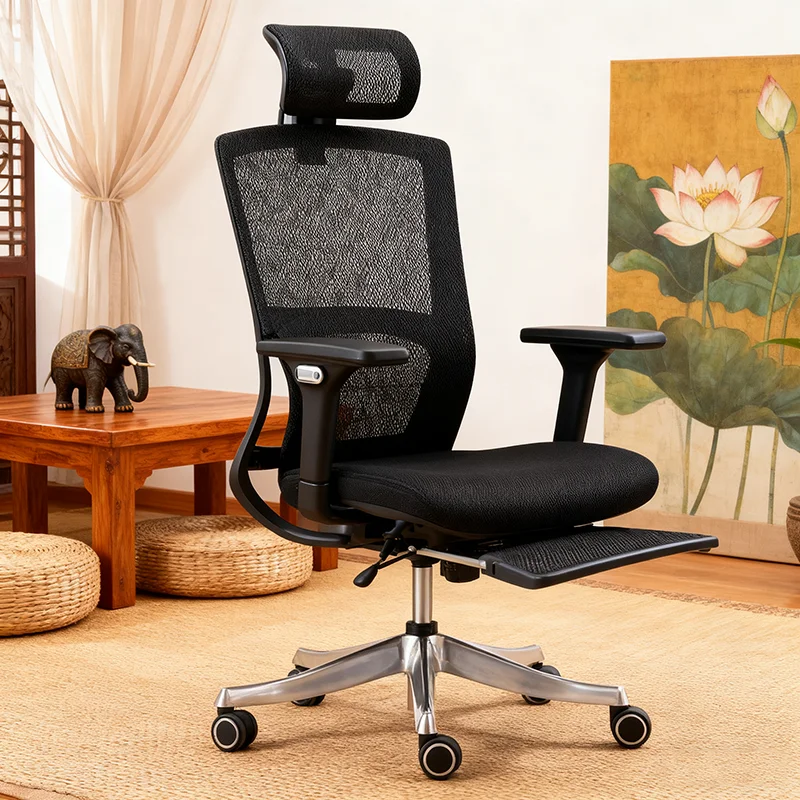 Sillas de escritorio para el hogar y la Oficina, silla para juegos, ordenador Sihoo, silla de escritorio ajustable en altura con reposapiés, muebles rosas Magalu