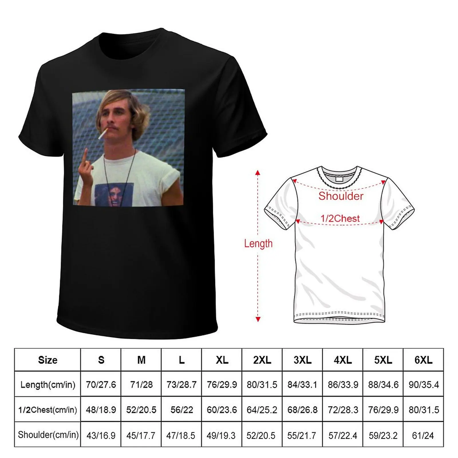 Wooderson Dazed and Confused T-Shirt Work Wear Lightweight Tee