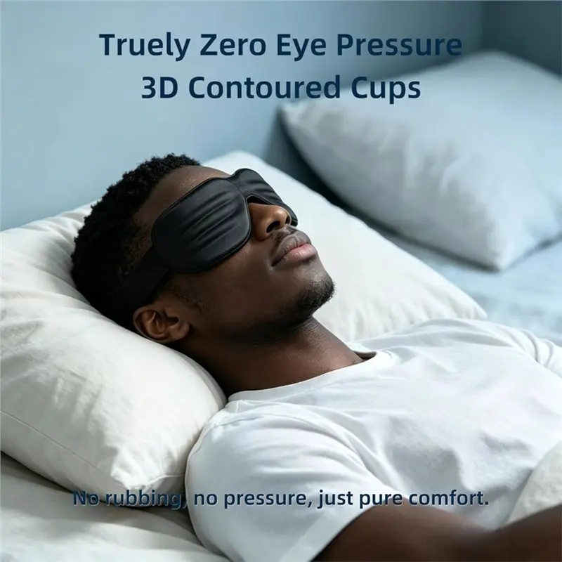 NEW HOT In Stock-3D Sleep Mask, Zero Pressure 3D Blackout Eye Mask