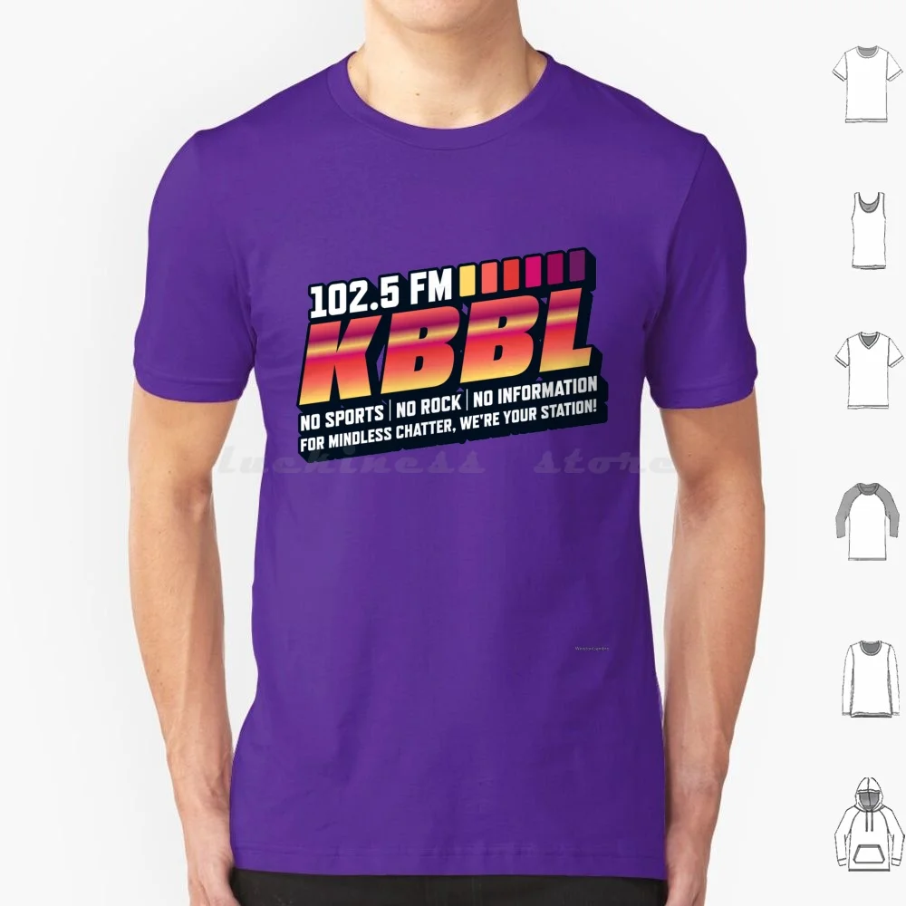 Kbbl 102.5 T Shirt Big Size 100% Cotton Radio Station The Homer Marge Lisa Bart Maggie Bill Marty
