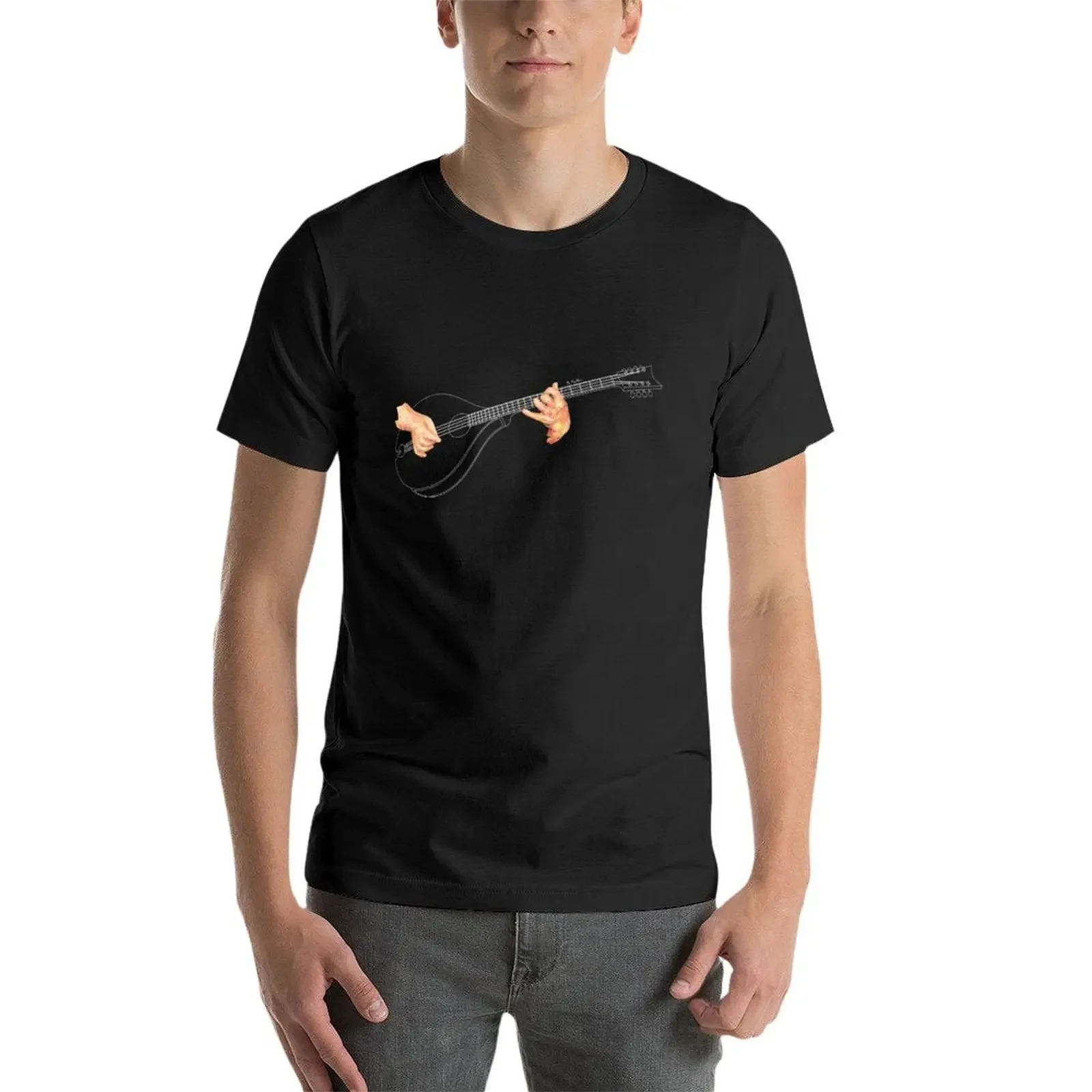 Bouzouki T-shirt Koreaanse modecadeaus voor vriend grote en lange t-shirts voor mannen