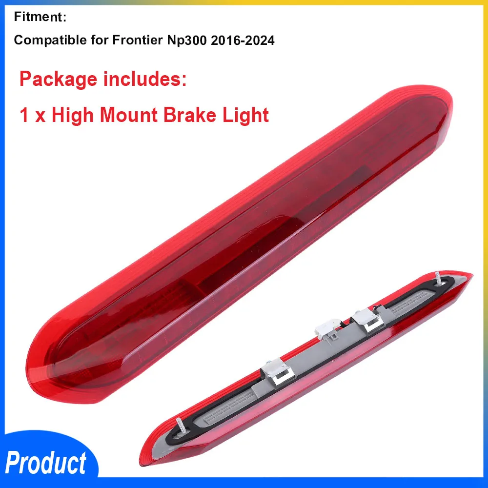

LED Third 3rd Brake Light Red Light High Mount Brake Light Cargo Lamp high strength ABS Replacement for Frontier Np300 2016-2024