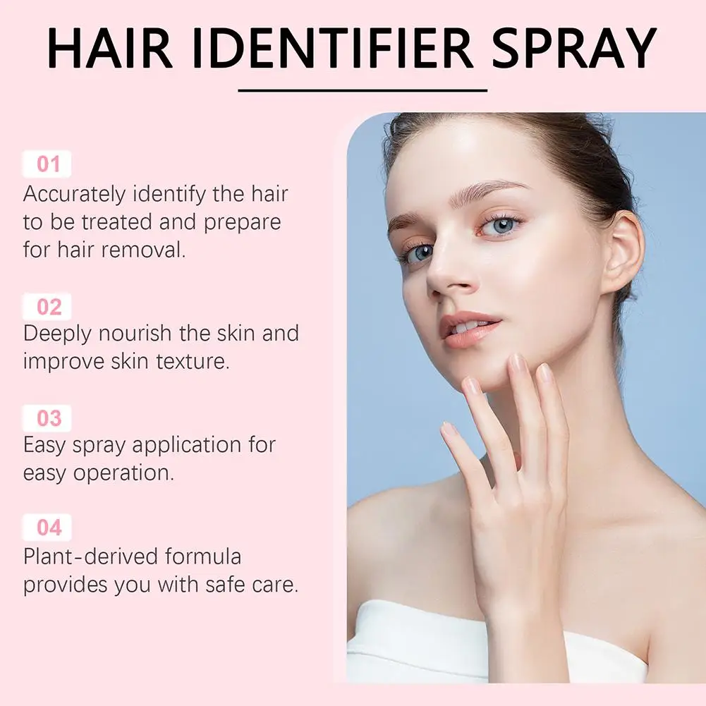 100ml Hair Identifier Spray For Face Shaving Mild Formula Face Spray Hair Removal Effective Spray Hair Remover Face Hair Re Q4j5