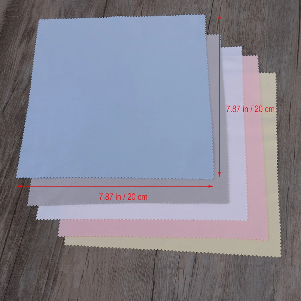 

100Pcs 10x10cm Microfiber Eyeglasses Cloth Lint Free Soft Reusable Easy Wash Quick Drying Screens Lenses Glasses Jewelry