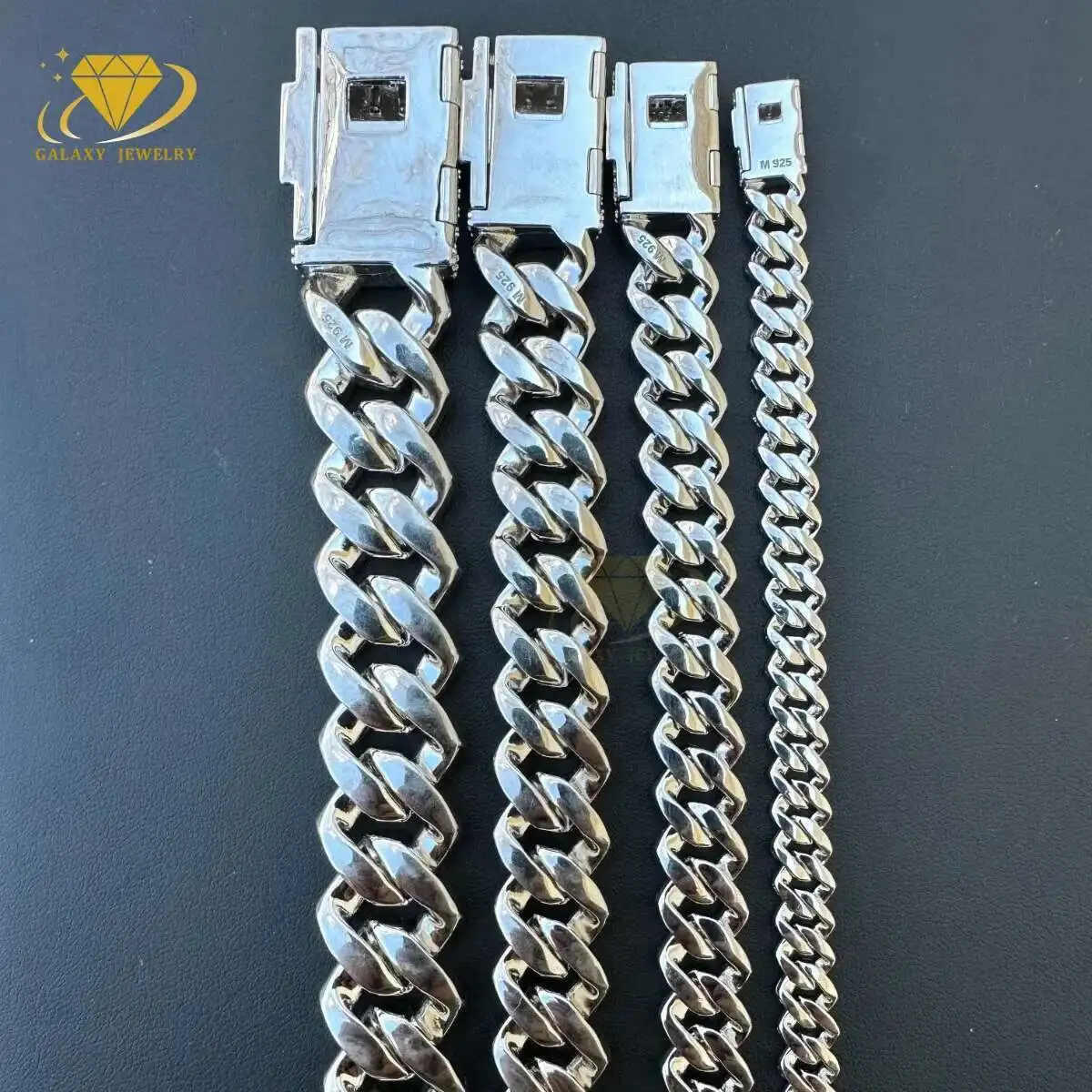 

High Quality 2 Rows Prong Cuban Chain 8mm 12mm 16mm 20mm Iced Out Moissanite Cuban Bracelet Link Necklace Mens Hip Hop Jewelry