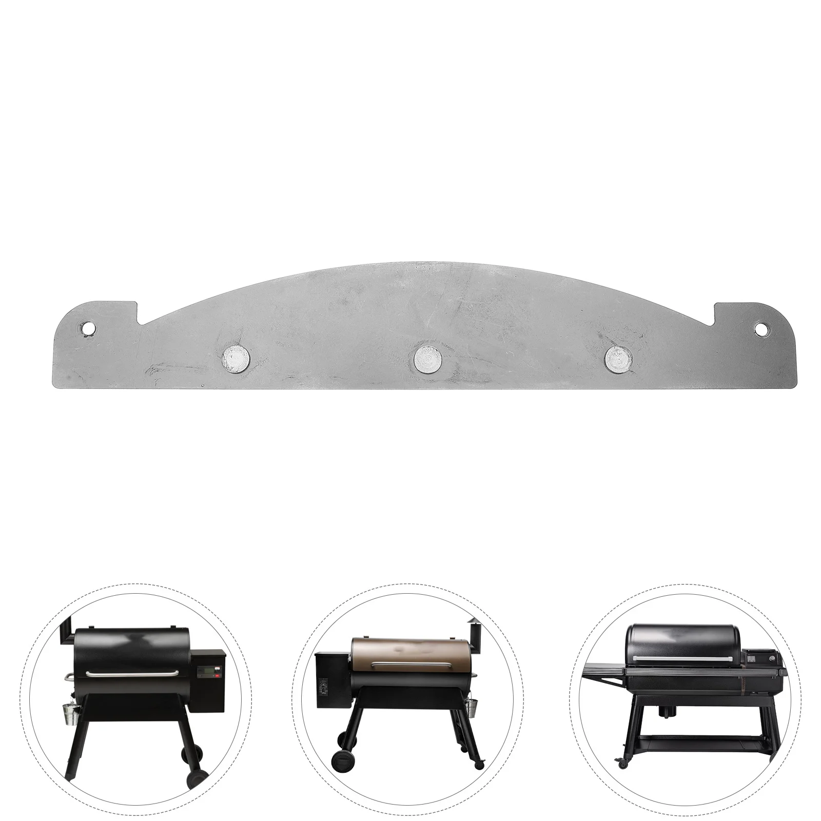 لوحة ناشرة حرارية من الفولاذ المقاوم للصدأ عاكسة للحرارة للطهي المتوافق مع شوايات Traeger #6