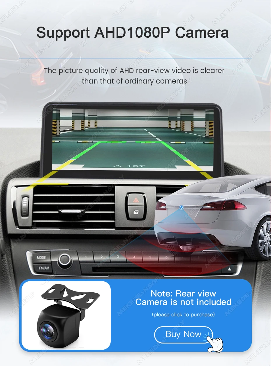 MEKEDE 8,8-Zoll Wireless CarPlay Android Auto Multimedia GPS-Navigationssystem für BMW 3/5er Serie E60 E61 E63 E64 E90 E91 E92 E93 QLED-Bildschirm 4K-Videoplayer Autoradio – Detail 18
