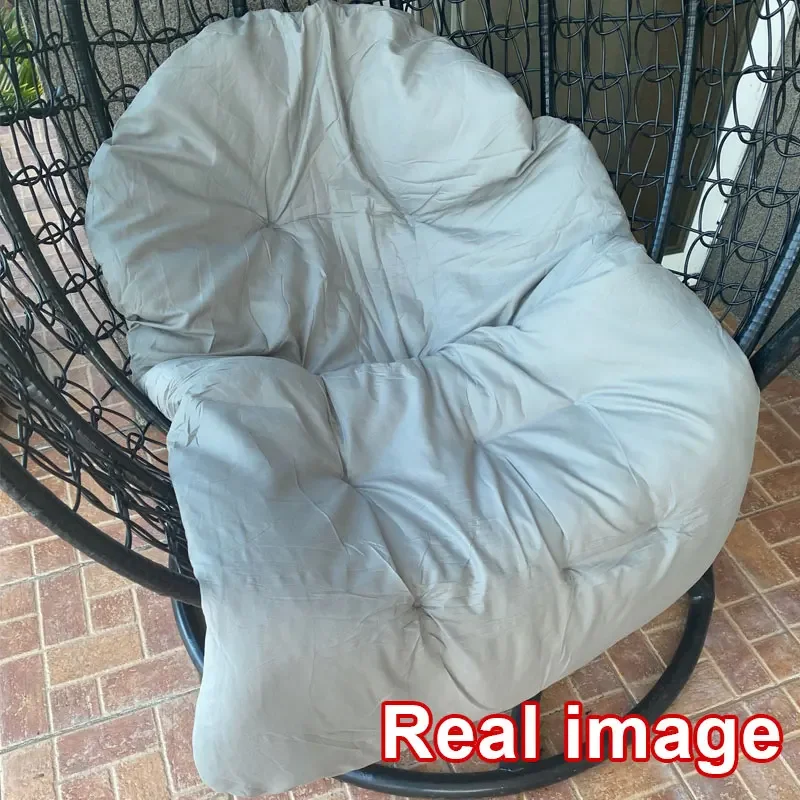 120x80cm Hanging Basket Egg Chair Cushion Outdoor Sofa Swing Cushion Chair Soft Comfy Thickened Garden Hammock Seat Pads