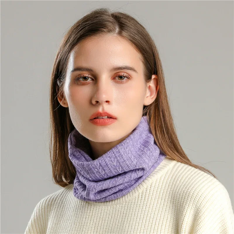 New Women Men Soft Knitted Neck Ring Neckerchief Winter Warm Face Mask Scarves Unisex Snood Muffler Fashion Fake Collar Bufandas