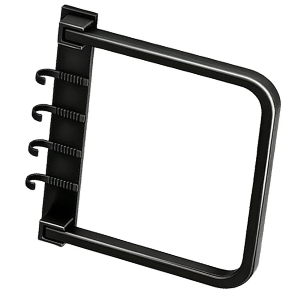 Space Aluminum Foldable Wall Shelf for Basin Storage Bathroom Organizer with 4 Hooks 26.5 cm x 23 cm Dimensions