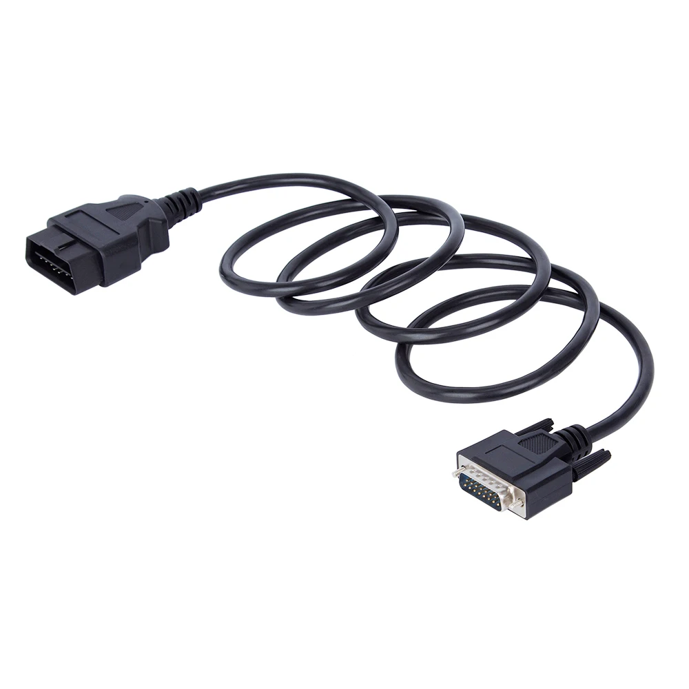 16pin Obd2 Male To Male Extension Cable Db15 To Vga Cable Extension Cable Car Diagnostic Extender Cable 156cm