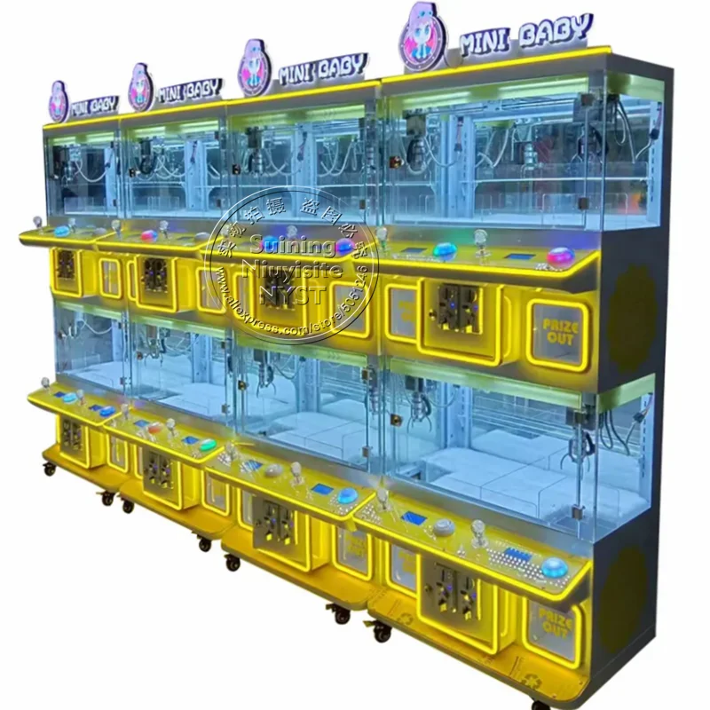 Custom Logo Mini Baby Claw Crane Machine Shopping Mall Catch Stuffed Toy Doll Gift Amusement Arcade Game Center Vending Machines