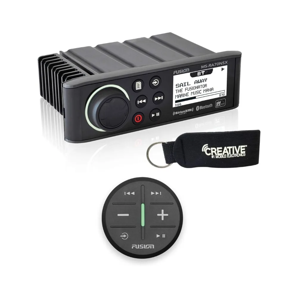 نظام الترفيه البحري MS-RA70NSX مع جهاز تحكم لاسلكي - أسود