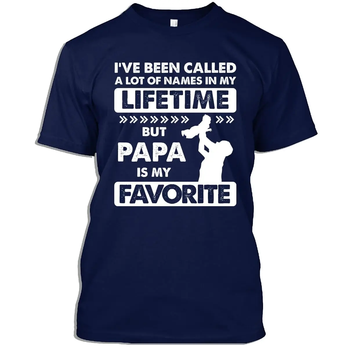 Fathers Day Tshirt Papa is My Favorite Name Dad Grandpa Father Grandfather Gift T-Shirt for Men Women Graphic Y2K oversized