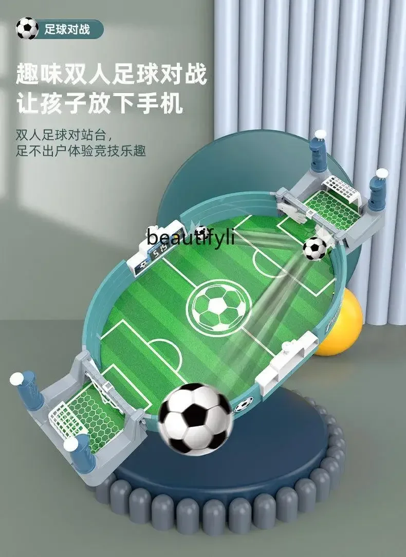 Mesa de juguete para niños, máquina de fútbol, mesa de fútbol, juego de mesa interactivo doble para padres e hijos