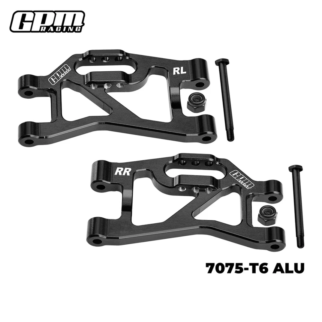 Brazos de suspensión inferiores traseros de aleación GPM CNC 7075 para TRAXXAS Mini Slash 10830