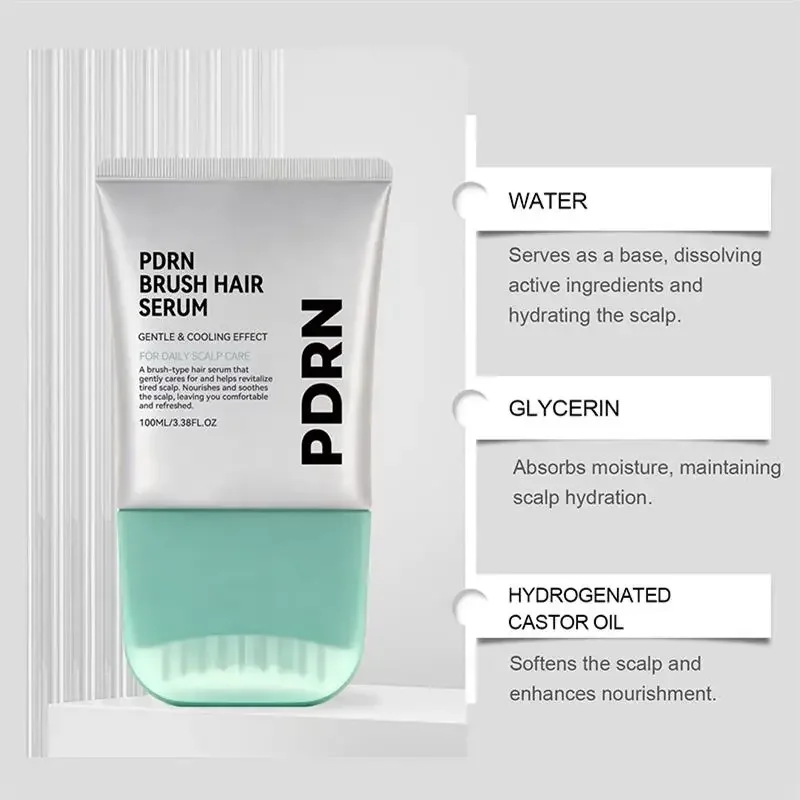 PDRN Scalp Repair Serum reinigt die Kopfhaut gründlich, pflegt geschädigtes Haar, Essenz, tragbare Bürste, Kopfhautserum, erfrischend und beruhigend – Detail 11