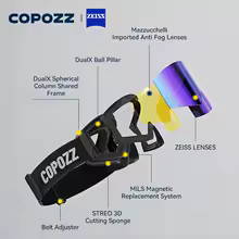 גוגלס COPOZZ PRO עם עדשות Zeiss והחלפה מגנטית (אפשרות לתוספת עדשה צהובה)
