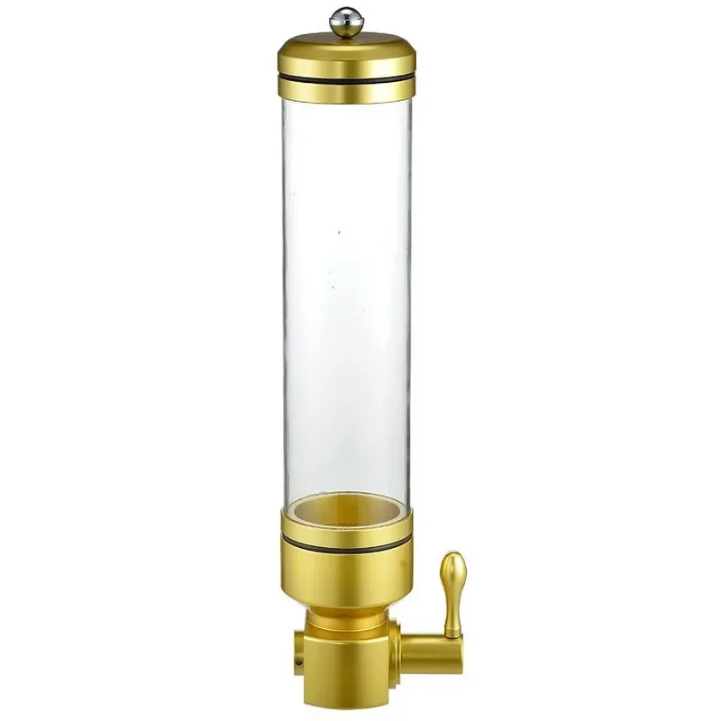 Commercial Wall Mounted Coffee Bean Storage Tank Large Capacity Sealed Round Display Container For Shop Cafe Kitchen