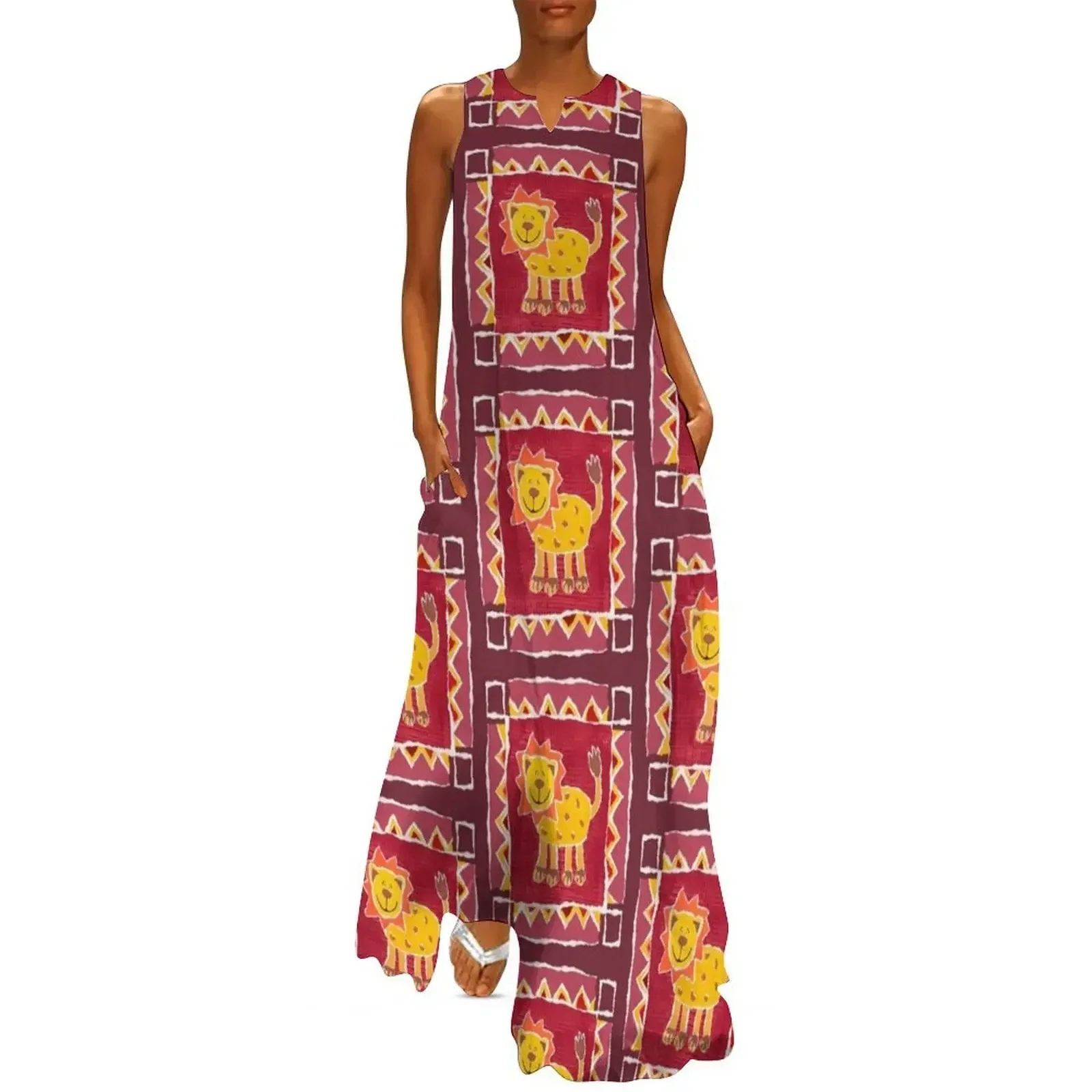 

Lion Collage Print 2 Long Dress evening dress ladies ladies dresses for special occasions Prom gown Dress