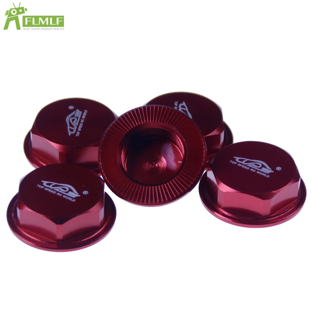 Alloy Upgrade 24mm Hex Hub Wheel Nut Cap Kit Fit for 1/5 HPI ROFUN BAHA ROVAN KM BAJA 5B 5T 5SC Rc Car Toys Games Parts