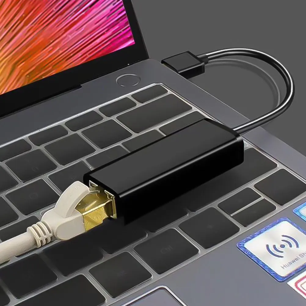 

USB 3.0 to Ethernet Adapter Gigabit 1000 Mbps Network Adapter Driver Free Plug and Play Compatible with Windows