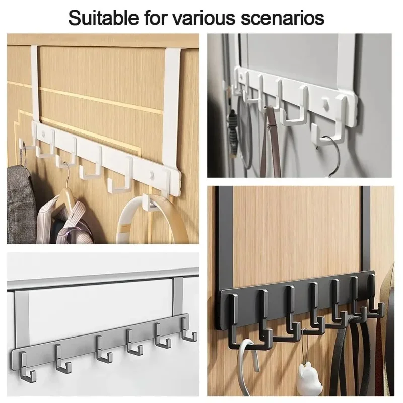 Creative Door Back Hook Hanger Clothes Wall Entrance Hall Coat Rack Over The Door To Hang Clothes Keys Holder Coat Hanger Hooks