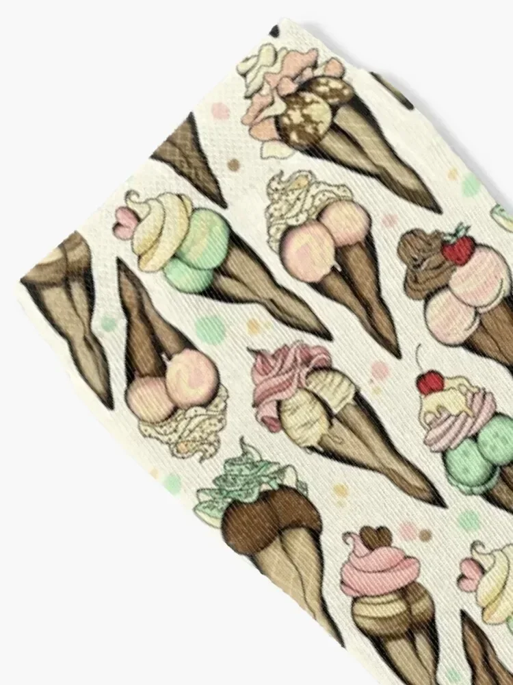 sexy ice cream tattoo flash Socks cartoon moving stockings Socks For Man Women's