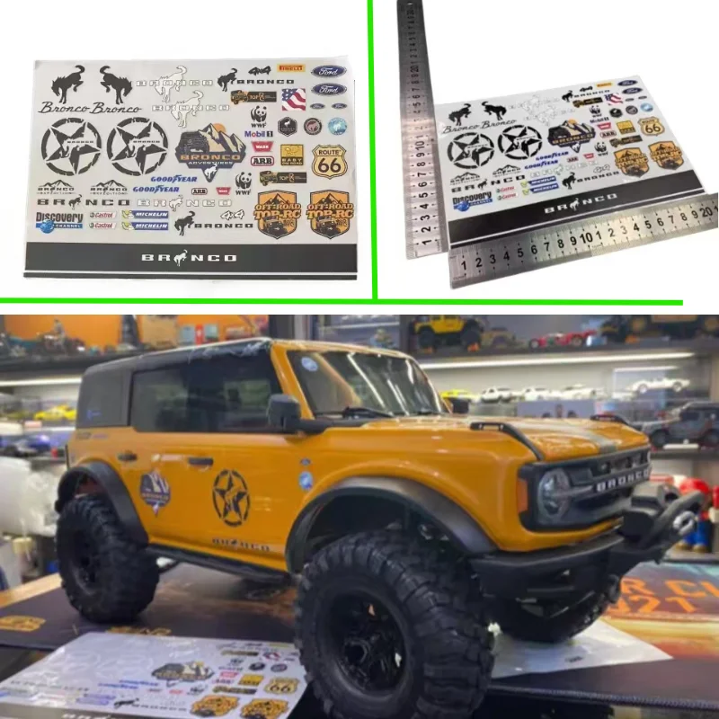 

RC model stickers for 1:10 1:18 RC Car Ford Bronco Ford TRX model stickers upgrade and modification