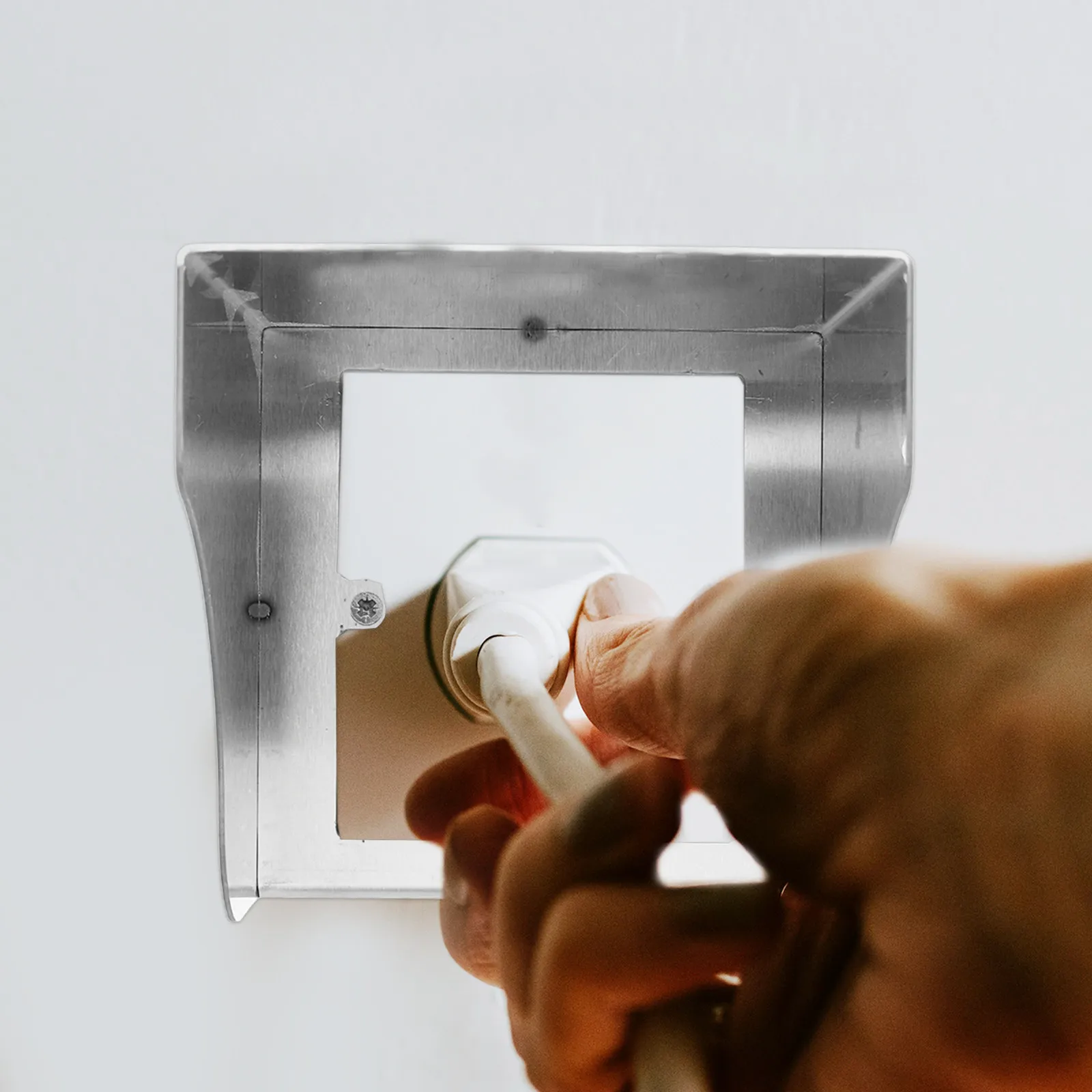 Weatherproof Stainless Steel Charging Station Cover Outdoor Doorbell Switch Socket Protection Box Rain Dust Resistant Easy