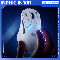 INPHIC IN10R Wireless Mouse Tri Mode Wireless PAW3395 Mouse  8000Hz Polling Rate Lightweight Gaming Mice Gamer 1 PC Accessories